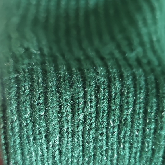 LC Lauren Conrad Forest Green Cable Knit Crew Sweater - Picture 7 of 9